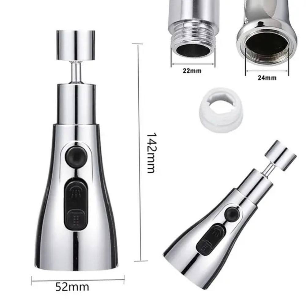 Kitchen Faucet Extender Dimensions - 5.5 Inch Length Measurement Universal Fit Size for Standard Kitchen Tap