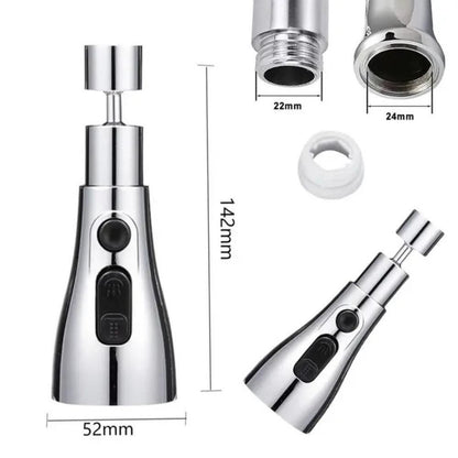 Kitchen Faucet Extender Dimensions - 5.5 Inch Length Measurement Universal Fit Size for Standard Kitchen Tap