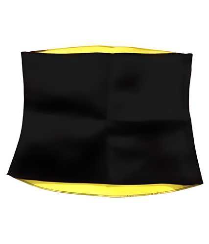 FitCore Waist Trimmer Belt Free Size - Premium Neoprene Sweat Belt for Weight Loss and Tummy Fat Burn for Men and Women Gym Workout