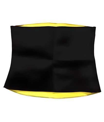 FitCore Waist Trimmer Belt Free Size - Premium Neoprene Sweat Belt for Weight Loss and Tummy Fat Burn for Men and Women Gym Workout