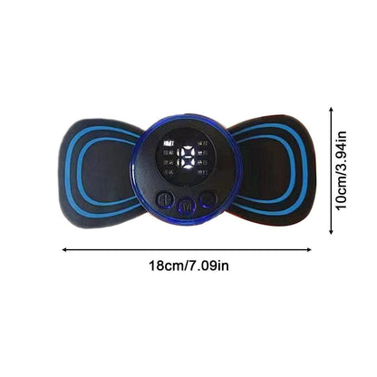 SNEKRA EMS mini body massager size chart dimensions 6cm portable
