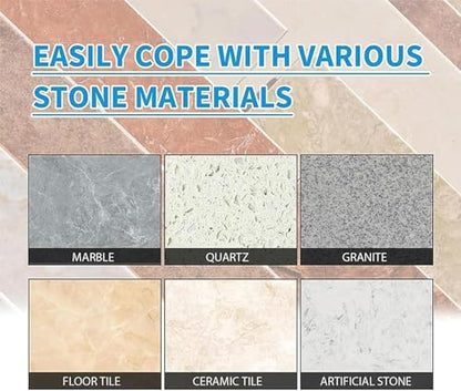 Before and After Marble Polish Result with Stone Crystal Plating Agent for Floor and Kitchen Tiles